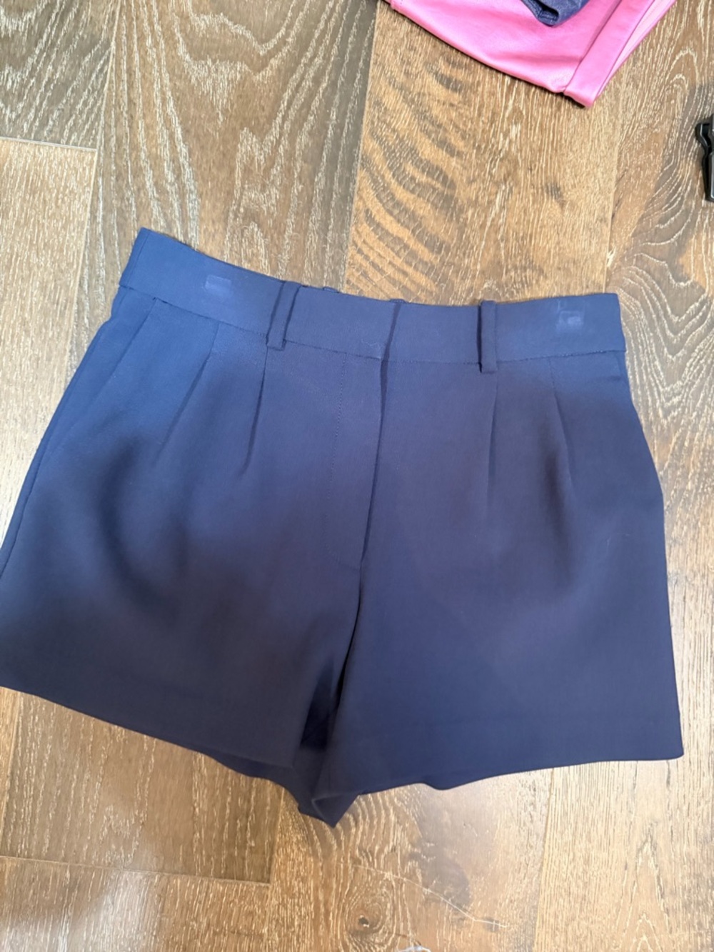Babaton Navy High-Waist Tailored Shorts
